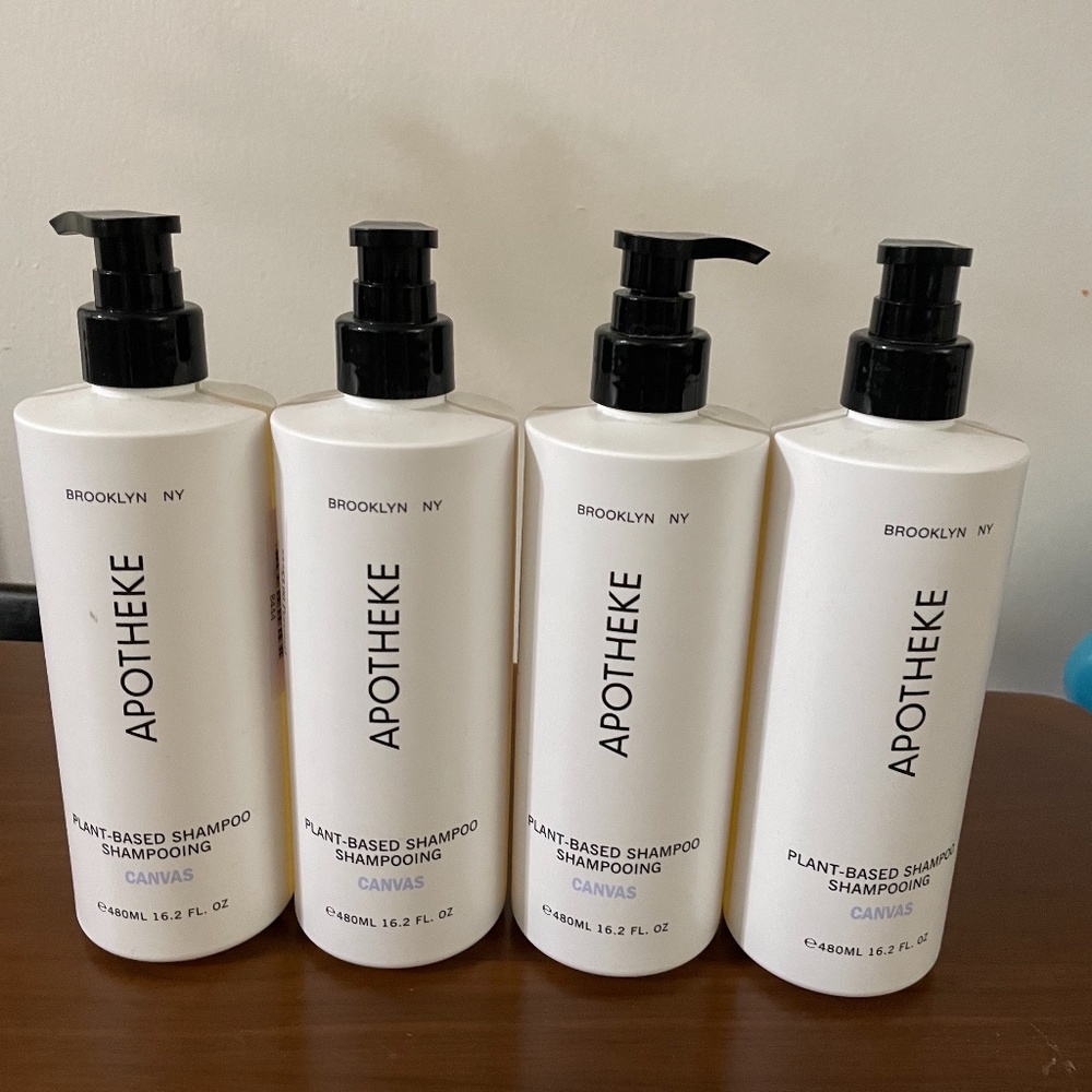 NEW Apotheke Canvas Plant-Based Shampoo 16.2fl. oz. Lot of 4